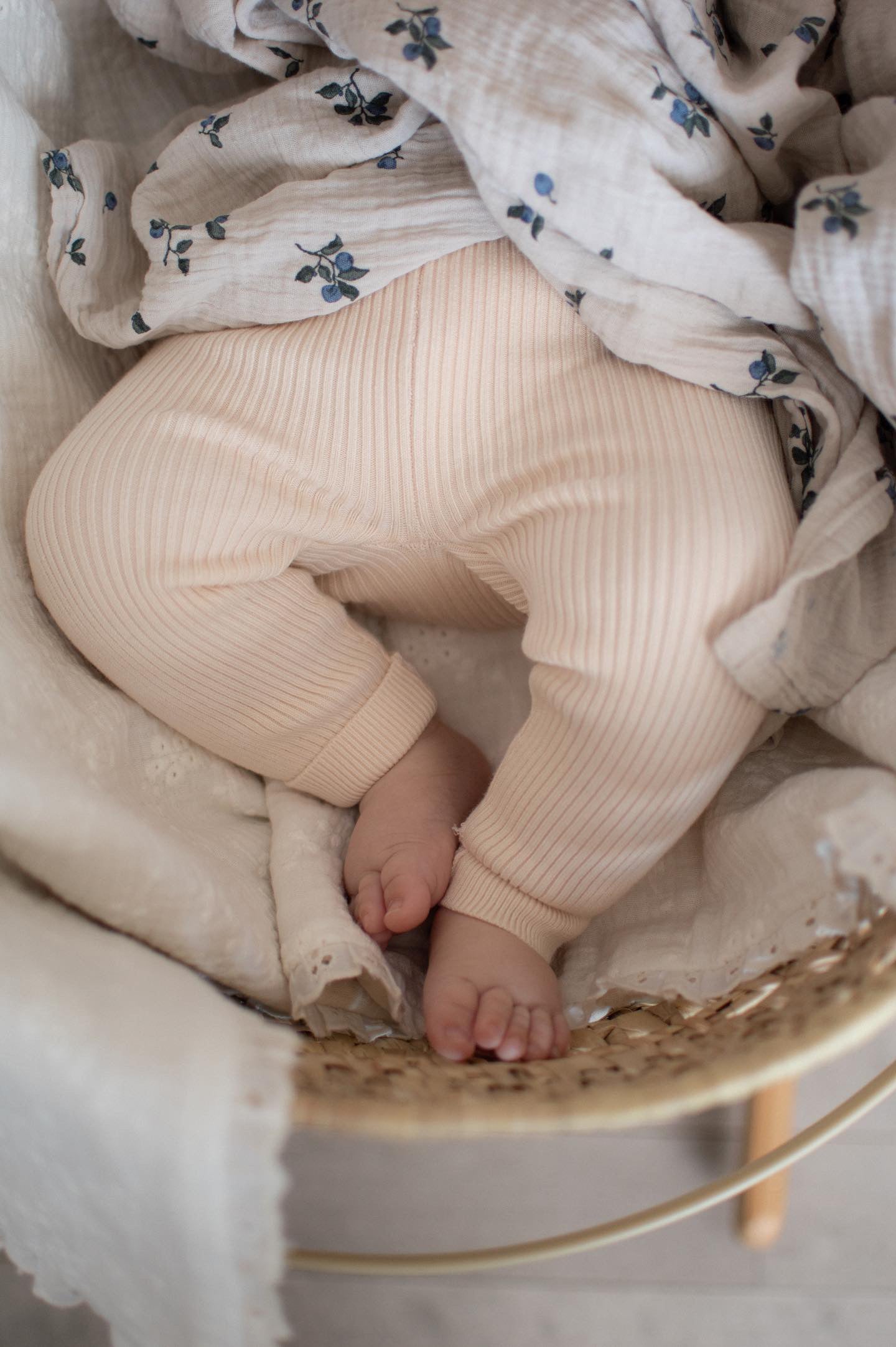 Leggings côtelés - Biscuit