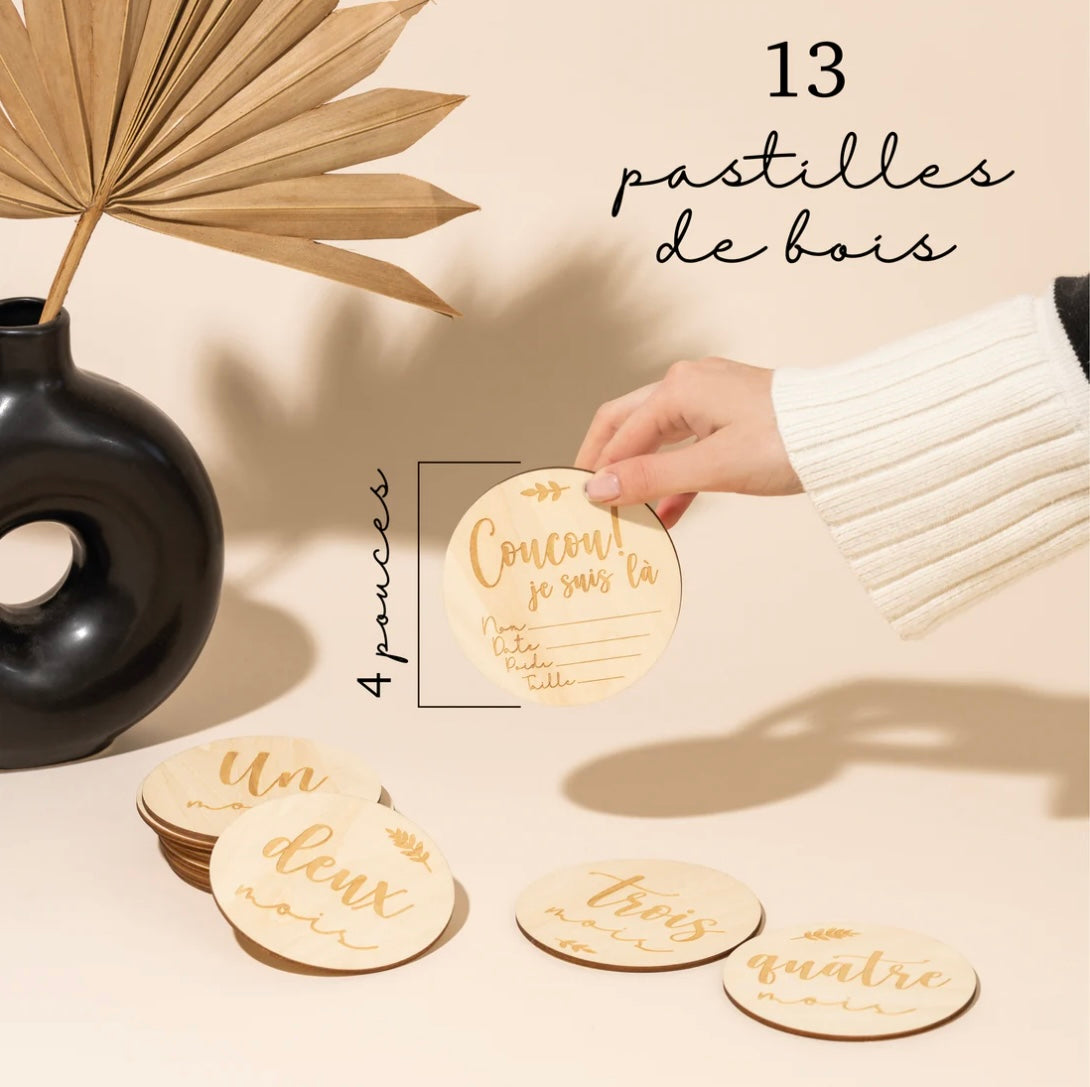 Wooden Milestone Discs