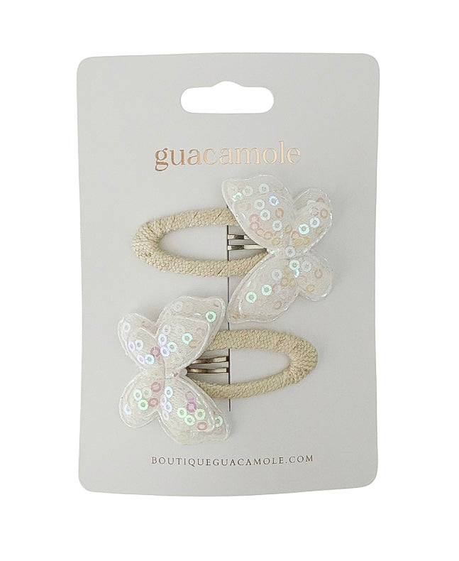 Duo de barrette – Papillon Scintillant