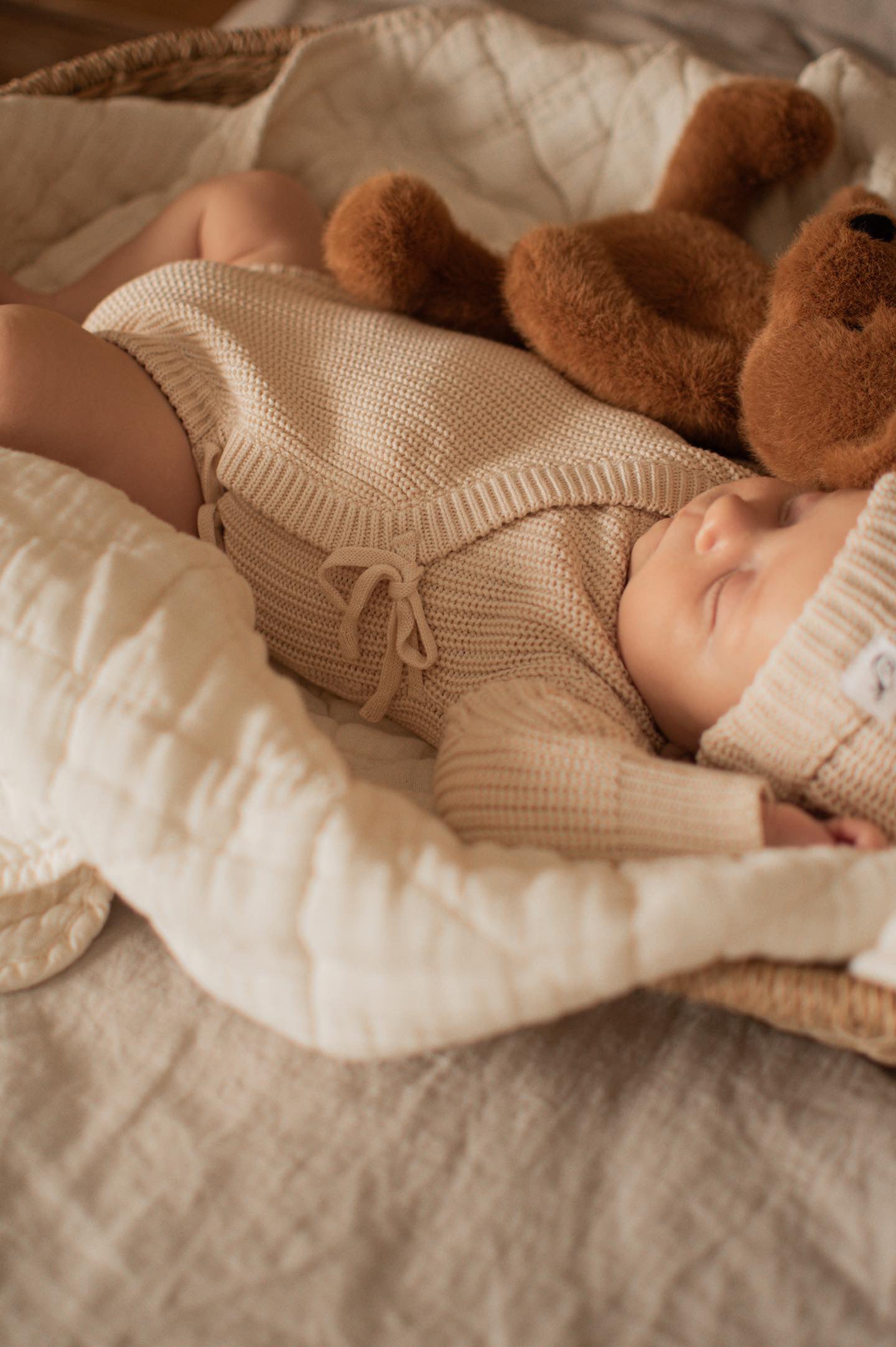 Ensemble 2 pièces Kimono & tuque  - Édition spéciale 18 Mois (Biscuit)