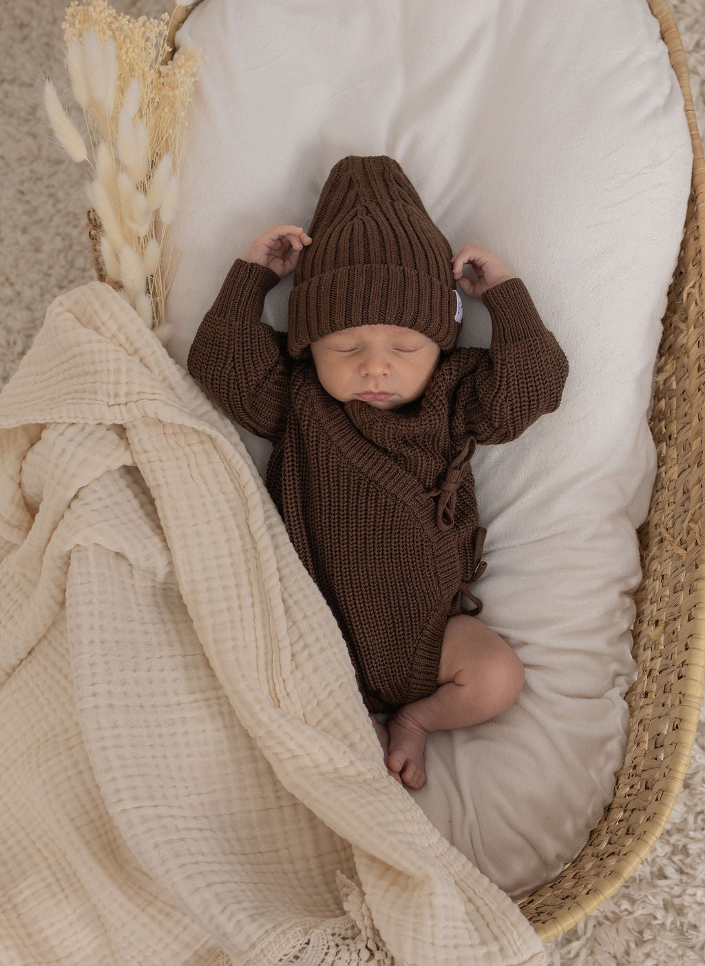 Cache-couche Kimono - Chocolat