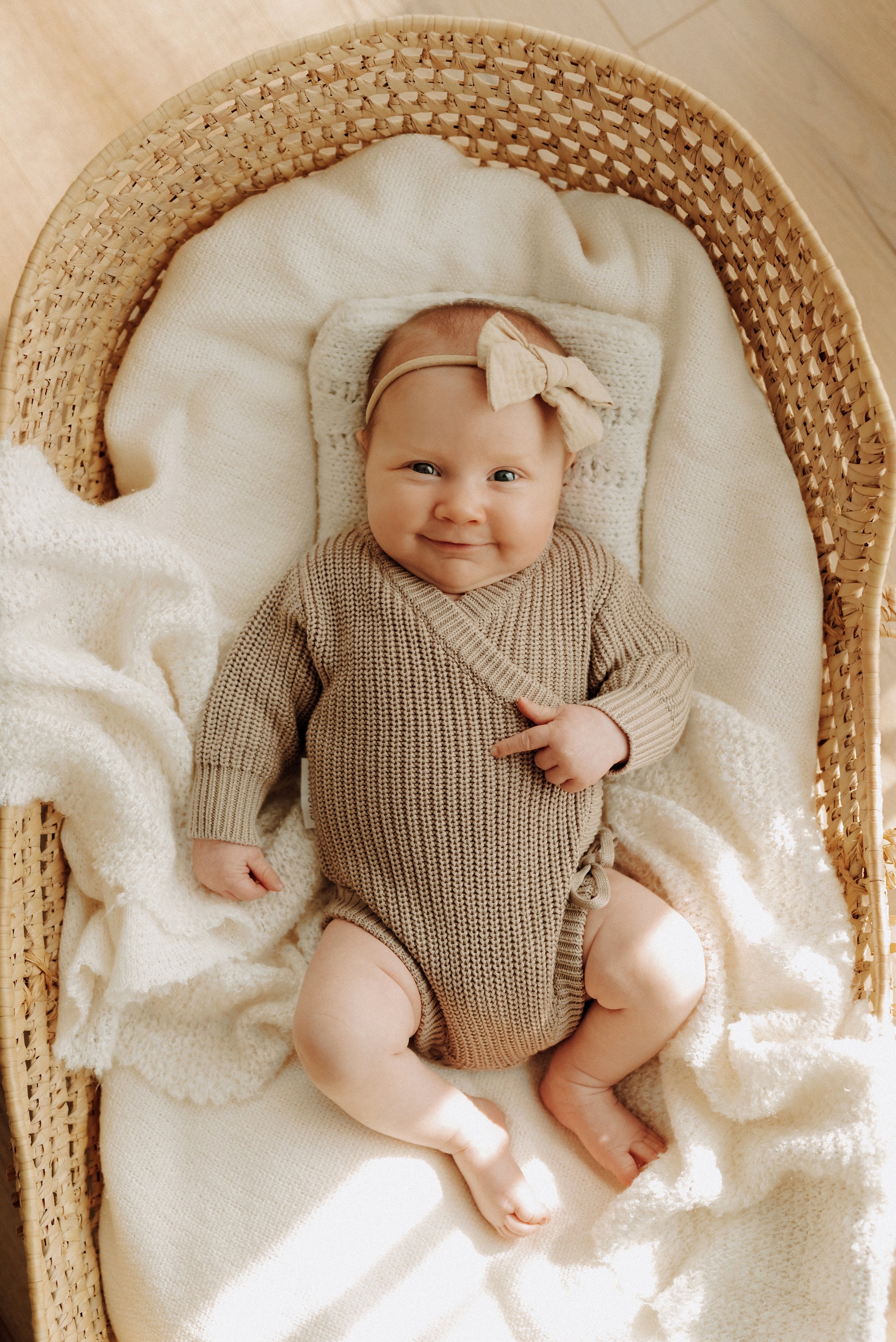 Cache-couche Kimono - Praline