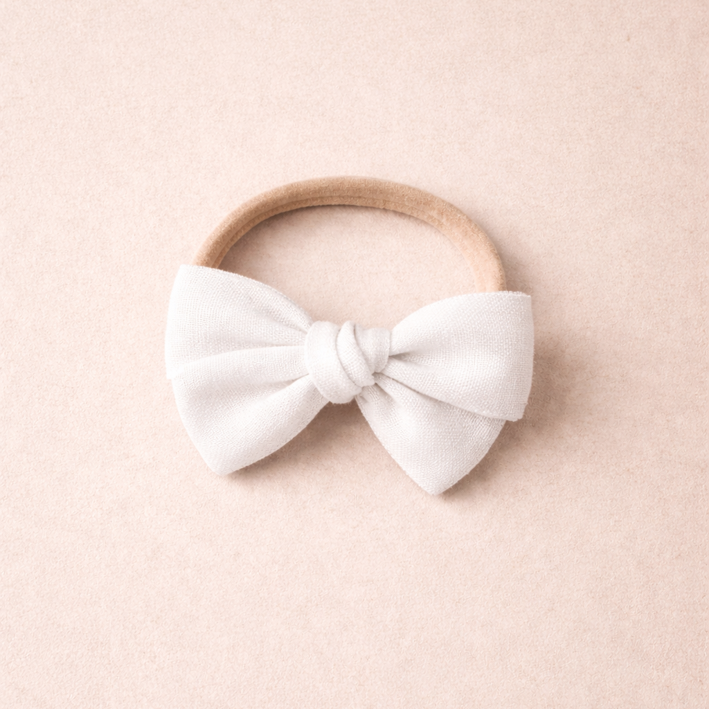 Bandeau avec boucle en lin - Nuage De Lait