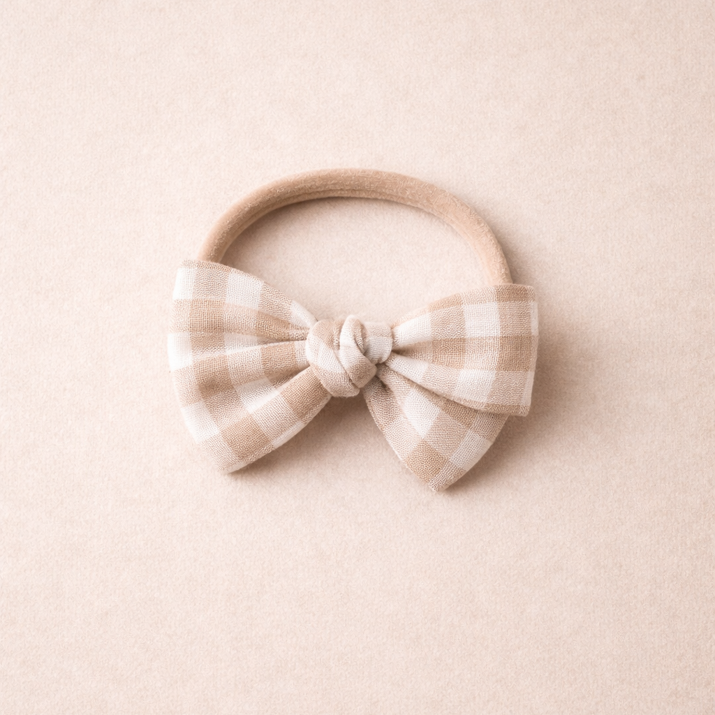 Bandeau avec boucle en lin - Tarte Aux Pommes