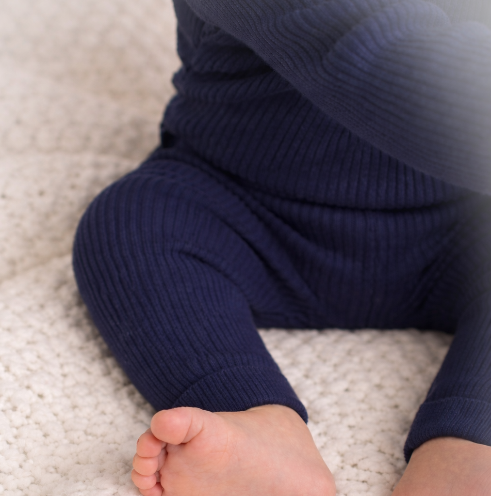 Ribbed leggings - Midnight