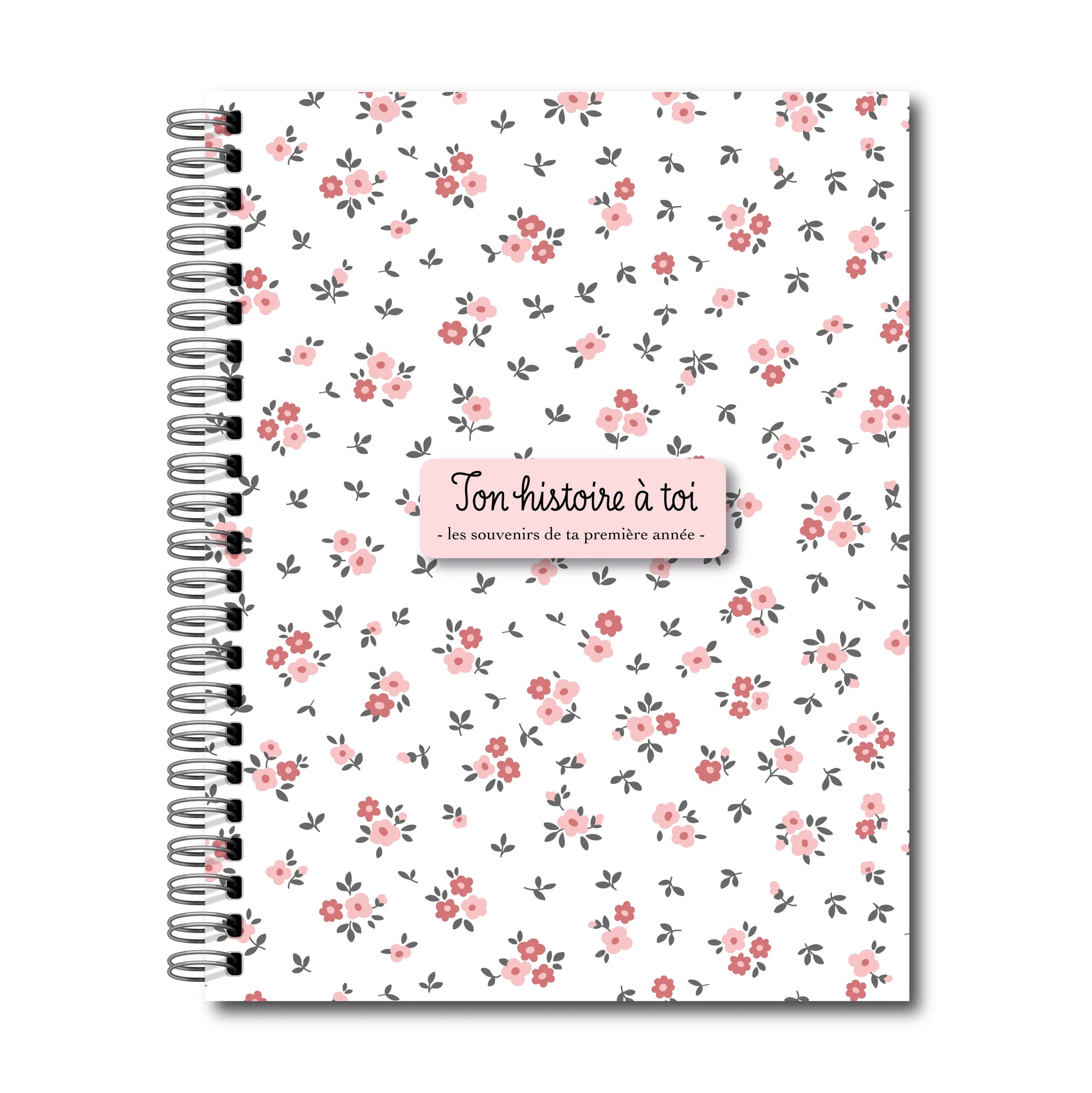 Livre de naissance en français – Champs de fleurs