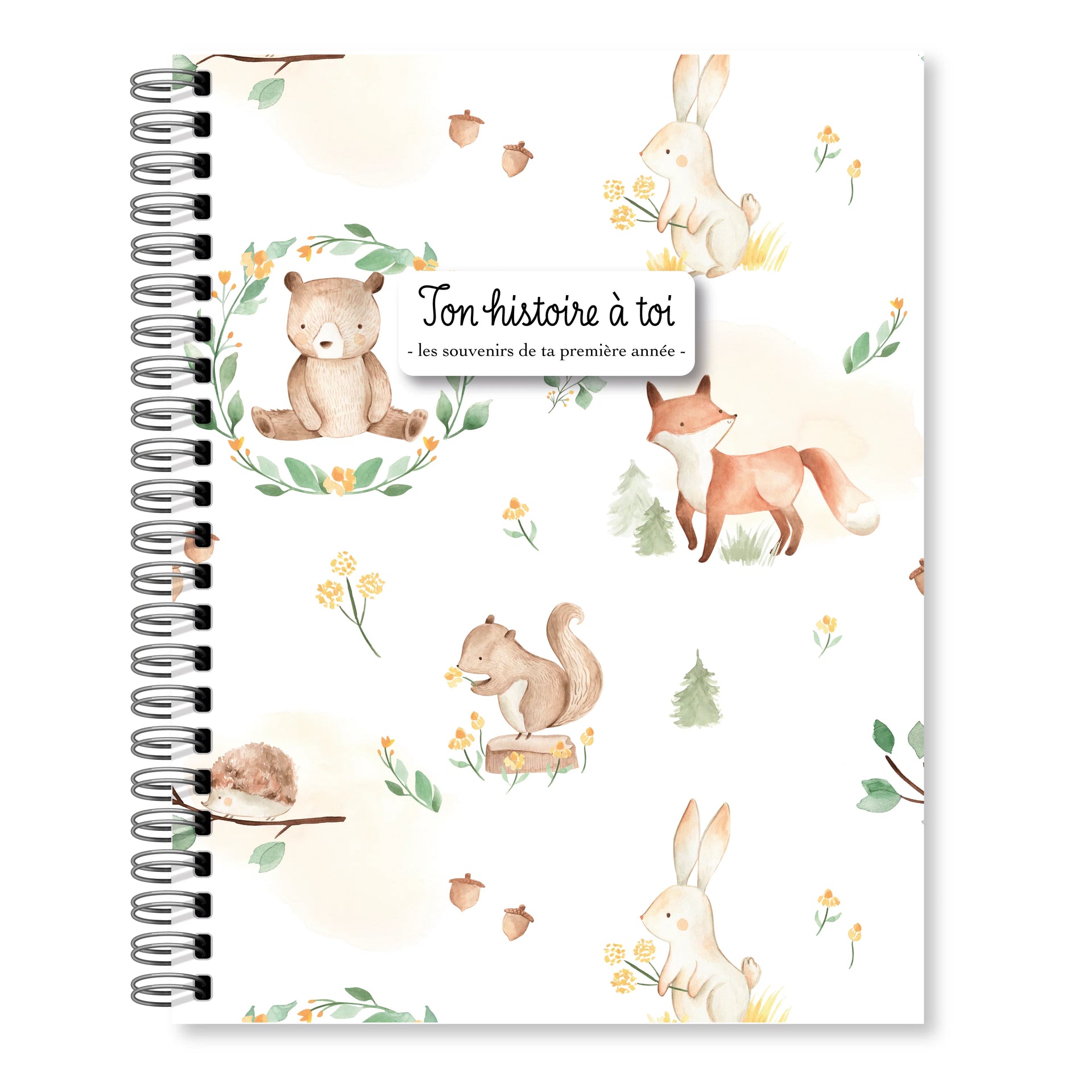 Livre de naissance en français – Animaux de la forêt