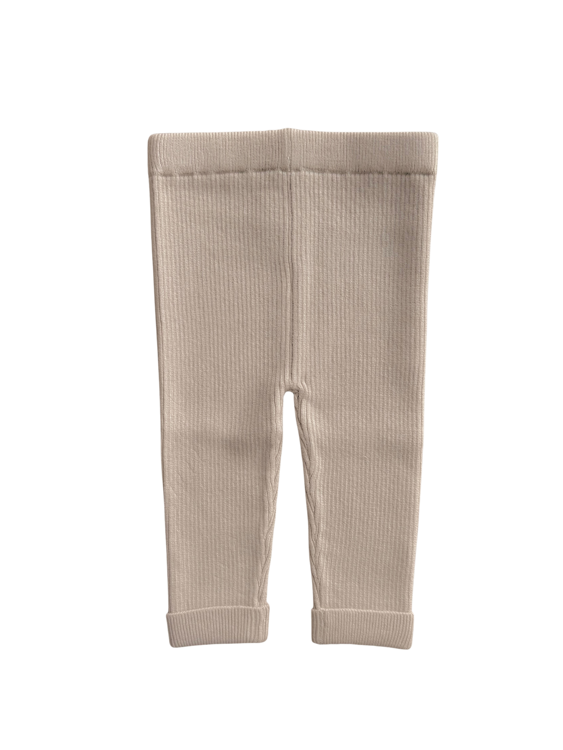 Leggings côtelés - Praline