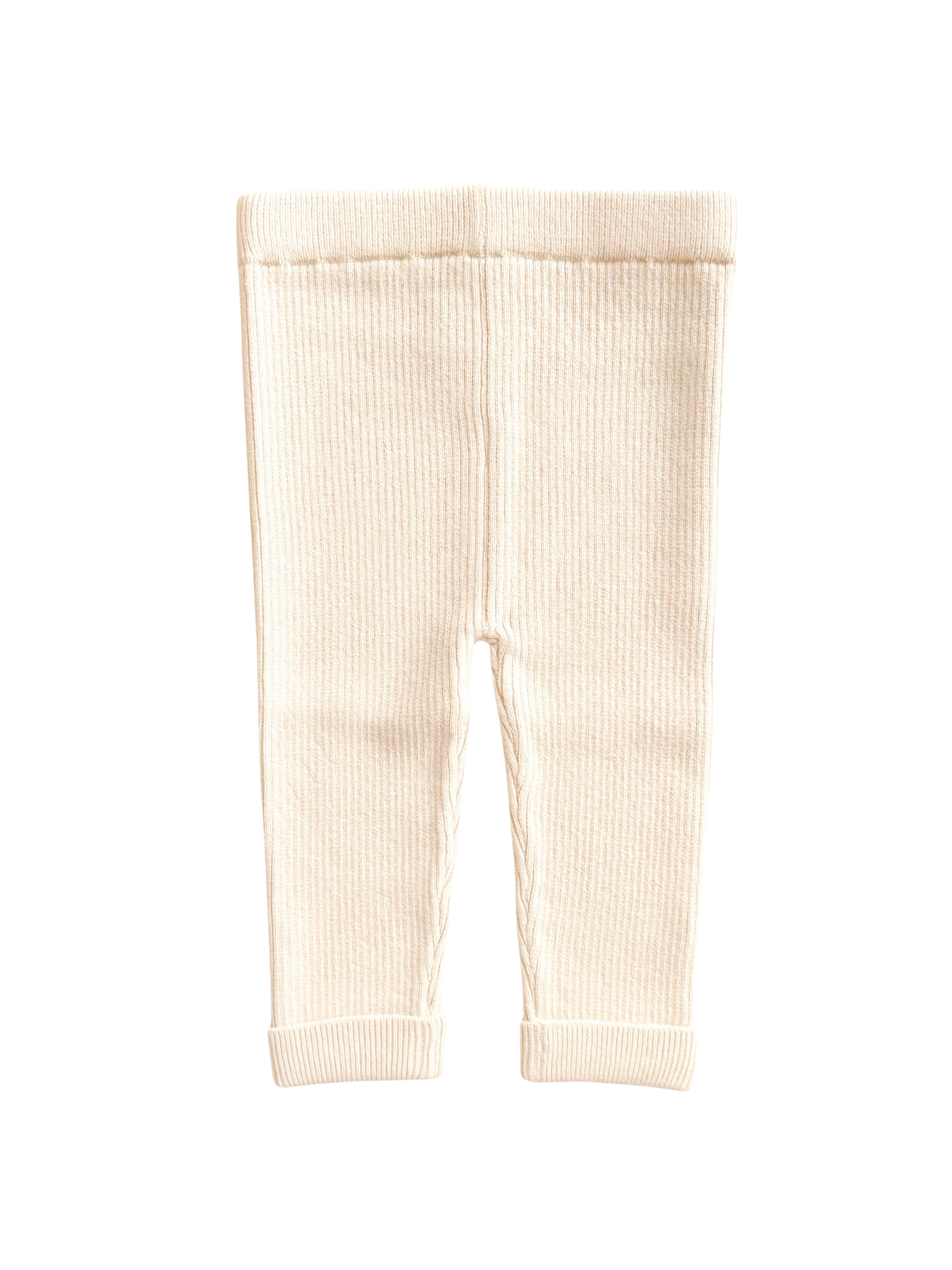 Leggings côtelés - Biscuit