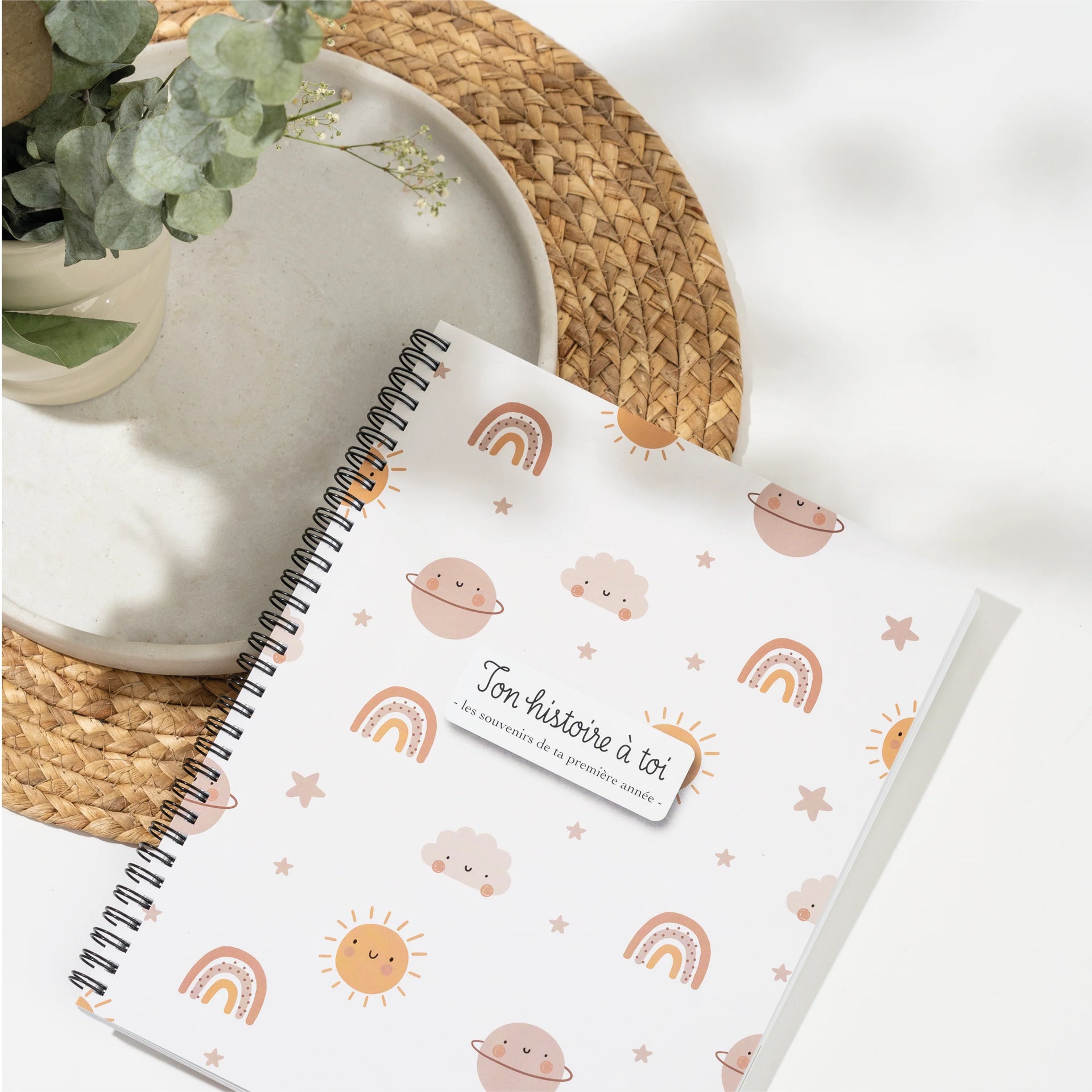 Livre de naissance en français – Planètes & Arc-En-Ciel
